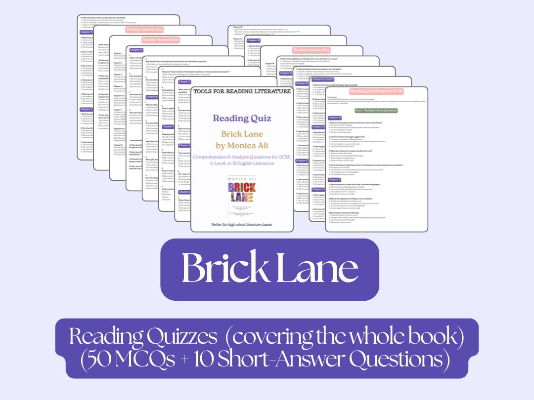 Brick Lane Reading Quiz Bundle – Complete Edition