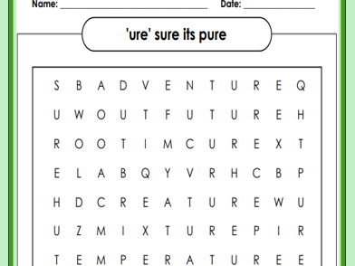 RWI set 3 sound wordsearch pack (19 in total)