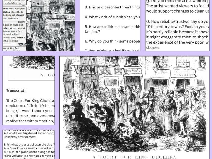 Victorian England: A Court for King Cholera – Source Analysis