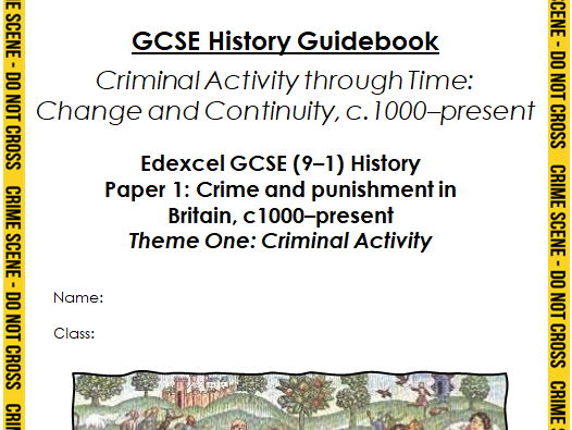 Edexcel C&P Criminal Activity c.1000-Present Guidebook