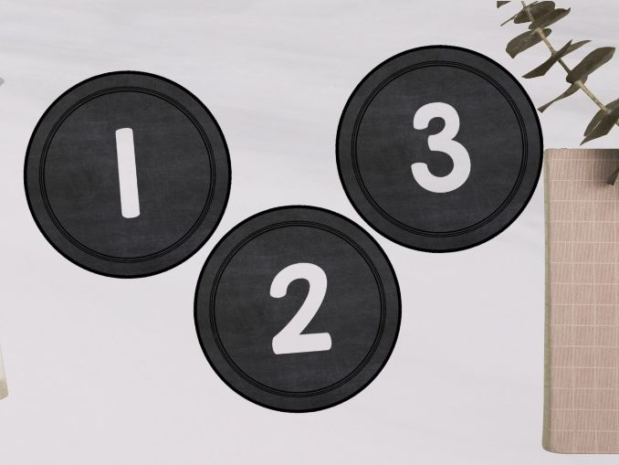 Round numbers 1-20