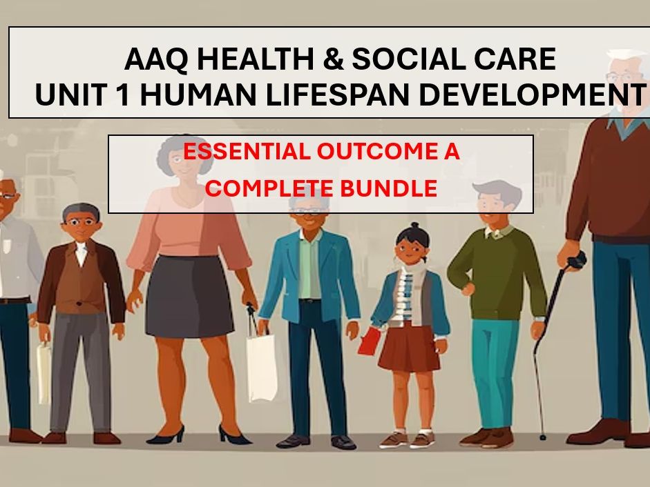 AAQ HEALTH & SOCIAL CARE, UNIT 1 HUMAN LIFESPAN DEVELOPMENT - ESSENTIAL OUTCOME A
