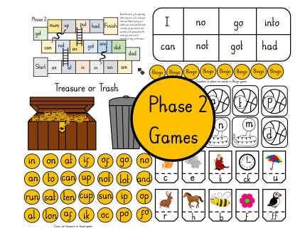 Phase 2 Phonics Activities Pack Games For Sound Recognition 
