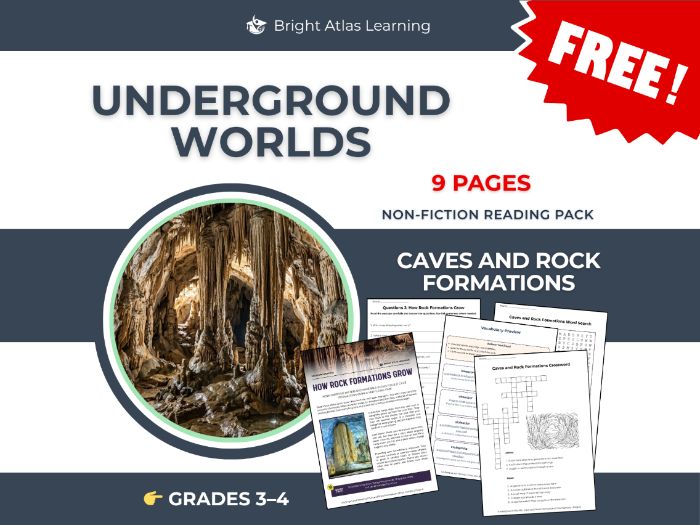 Caves and Rock Formations Free Reading Comprehension | Years 4–5 KS2