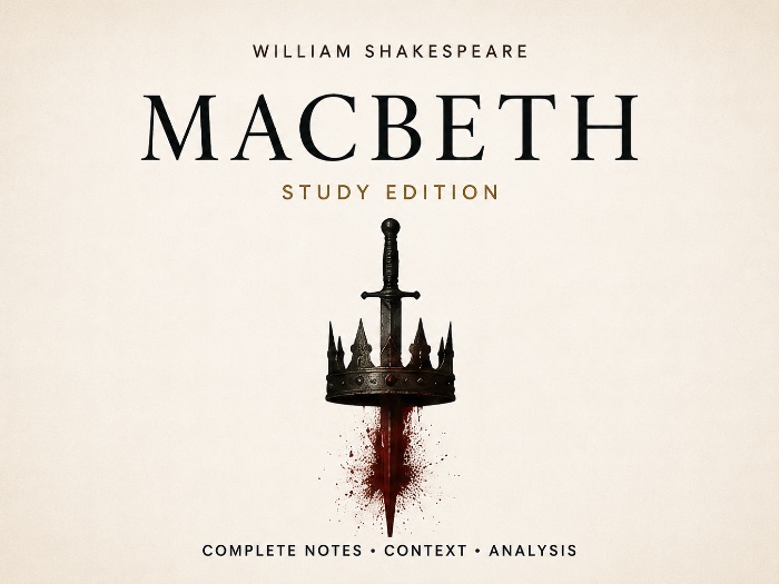 Macbeth Complete Study and Annotated Edition | Full Play, Extensive Footnotes, Quotes and Critics