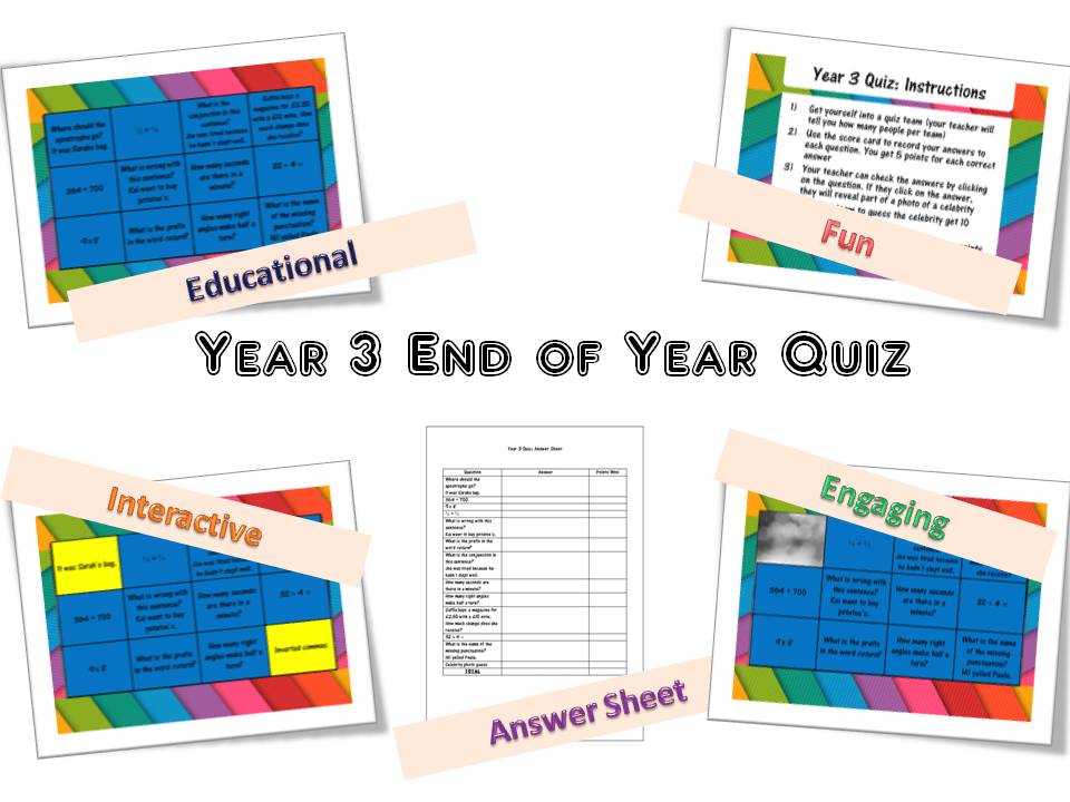 Year 3 End of Year Quiz