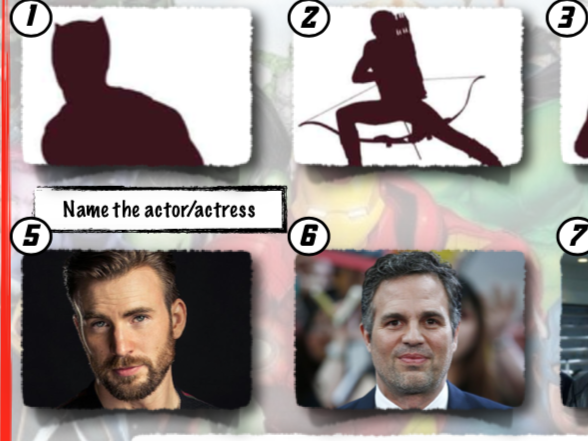 Marvel Themed Picture Round