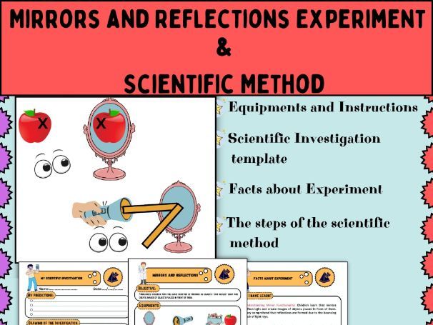Mirrors and Reflections Experiment : STEM activities and Scientific Method