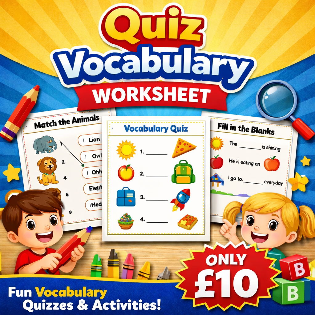 Fun Cat Quiz Vocabulary & English Structure & Quiz Time – KS2 Quizzes 2026