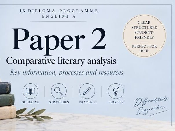 Ib Paper Guide IBDP English A Language & Literature Paper 2 Exam Prep | Comparative ...