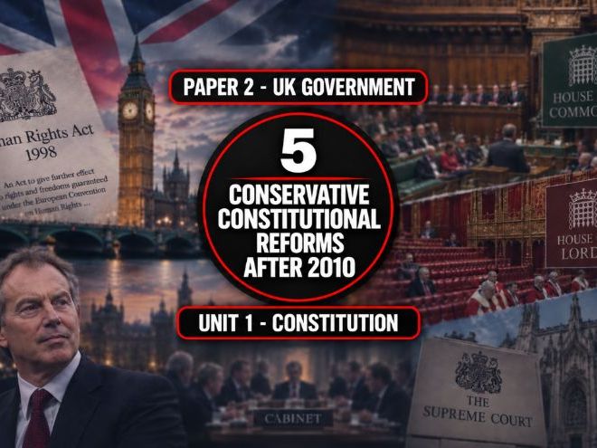 5 The UK Constitution - Conservative Constitutional Reforms after 2010