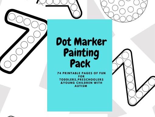 Dot Marker Painting Pack | 74 Printable Pages for Toddlers, Preschoolers & Early Learners