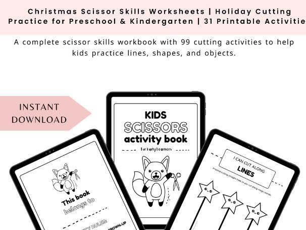 Scissor Skills Activity Book