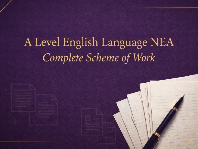 NEA  English Language  A-Level Scheme of Work
