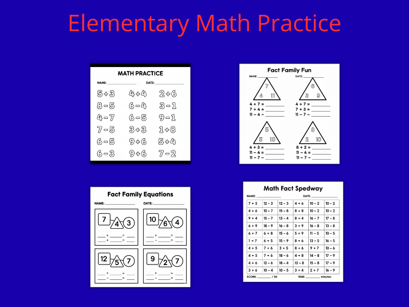 Elementary Math Practice
