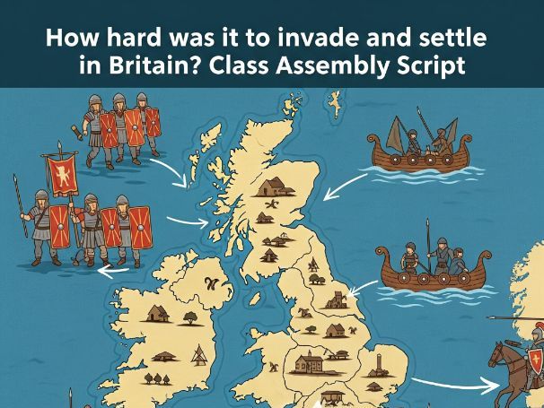 How hard was it to invade and settle in Britain? Class Assembly Script
