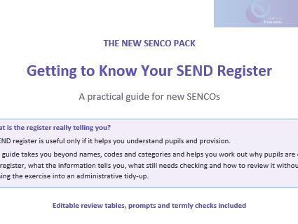 Getting to know your SEND Register