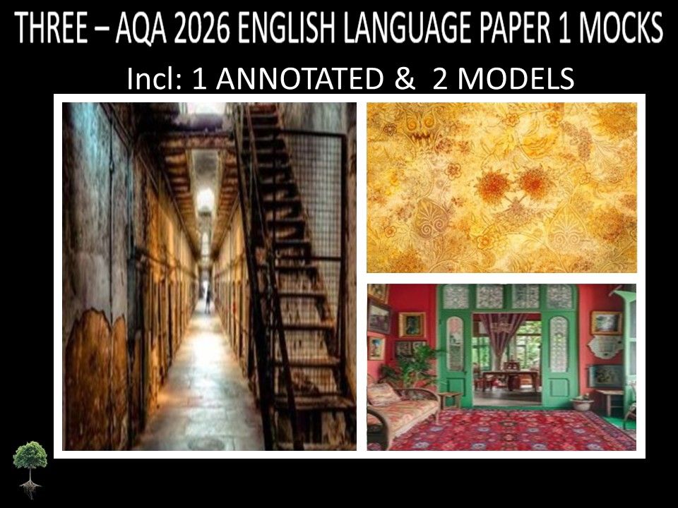 THREE  - AQA PAPER 1 |2026 FULL MOCKS |ANNOTATED | MODELS