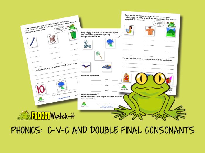 PHONICS: C-V-C AND DOUBLE FINAL CONSONANTS