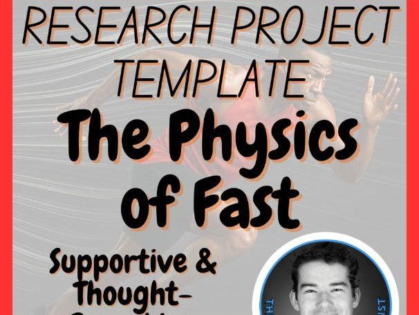 The Physics of Fast | Physics Research Project Template | Free | Digital + Print