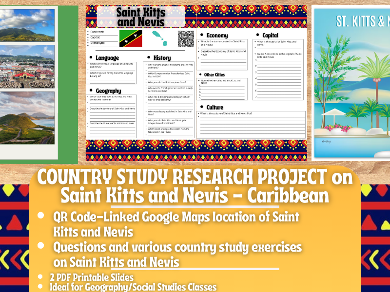 Country Study Research Project - Saint Kitts and Nevis - Caribbean