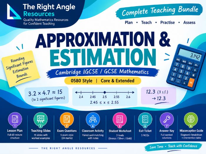 Approximation & Estimation | Cambridge IGCSE Maths 0580 | Rounding, Significant Figures & Bounds