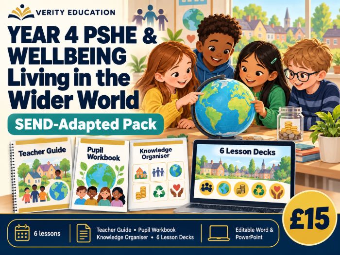 Year 4 PSHE & Wellbeing: Living in the Wider World — SEND-Adapted Pack