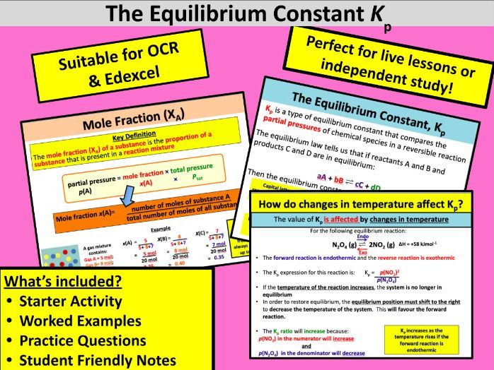 The Equilibrium Constant Kp