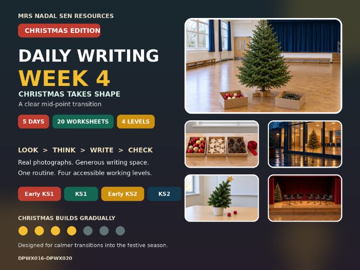 Daily Writing Christmas Edition Week 4 | SEN | 4 Levels