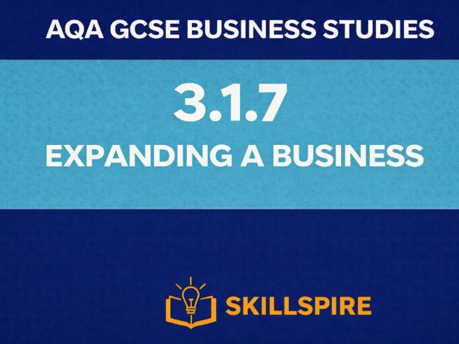 AQA GCSE Business – Expanding a Business (3.1.7) | Complete Lesson | PPT + Worksheet + Exam Practice