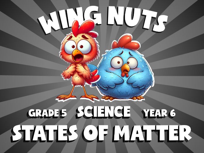 States of Matter WING NUTS Science Game | No-Prep Year 6 Review Activity