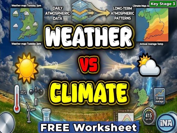 Weather and Climate - FREE KS3 Geography Worksheet