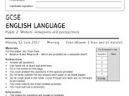 Writing AQA GCSE Paper 1 and Paper 2 Question 5 booklet