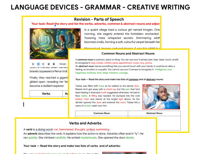 GCSE Creative Writing Masterclass: Analyzing Language Devices & Parts of Speech