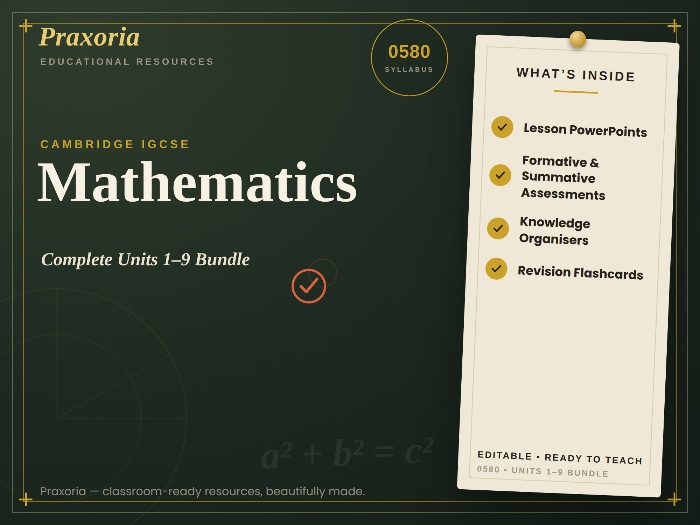 IGCSE Maths (0580) All Units 1-9