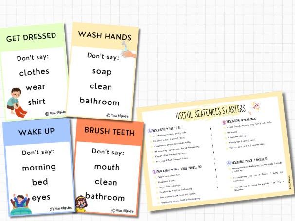 Daily Routines Taboo Game – ESL Speaking Activity | Vocabulary Game | No Prep | KS2