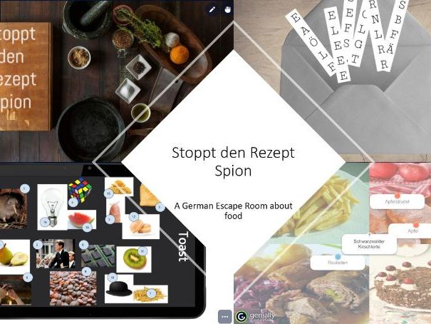 German food escape room - Find the recipe spy
