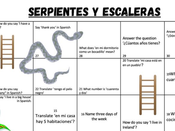 Snakes and Ladders (Mira 1 unit 3 and 4)