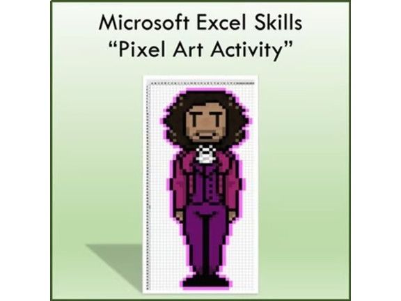 Pixel Art Lesson Activity for Teaching Microsoft Excel