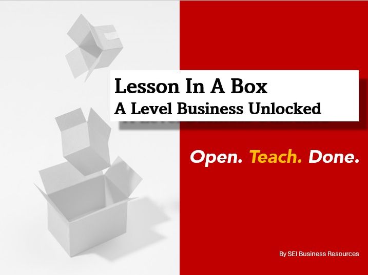 Lesson in a Box - Constructing and Analysing Budgets (A Level Business)