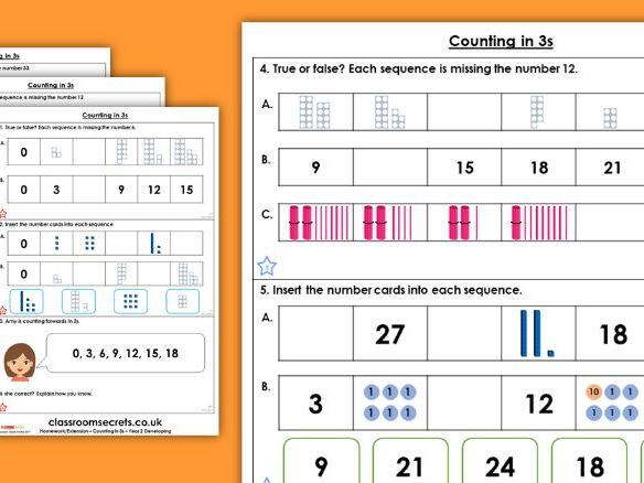 Counting in 2s game image