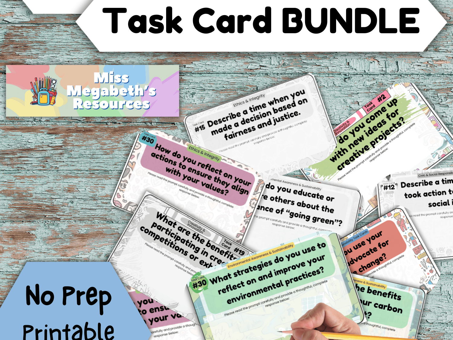 Learning Strategies 4.0 Task Cards BUNDLE - No Prep - Printable Resources