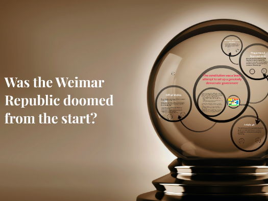 Cambridge iGCSE History - 1. Was the Weimar Republic doomed from the start?