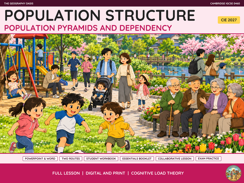 Population Pyramids & Structure | Geography Lessons & Workbooks