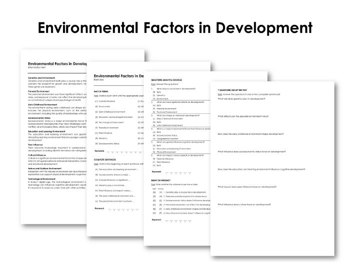 Environmental Factors in Development Teaching Resources