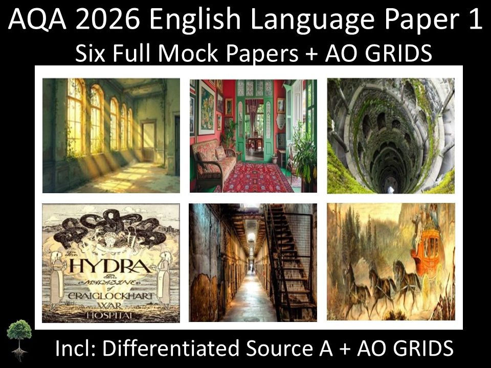 Six 2026 AQA English Language Paper 1 Mocks | AO GRIDS