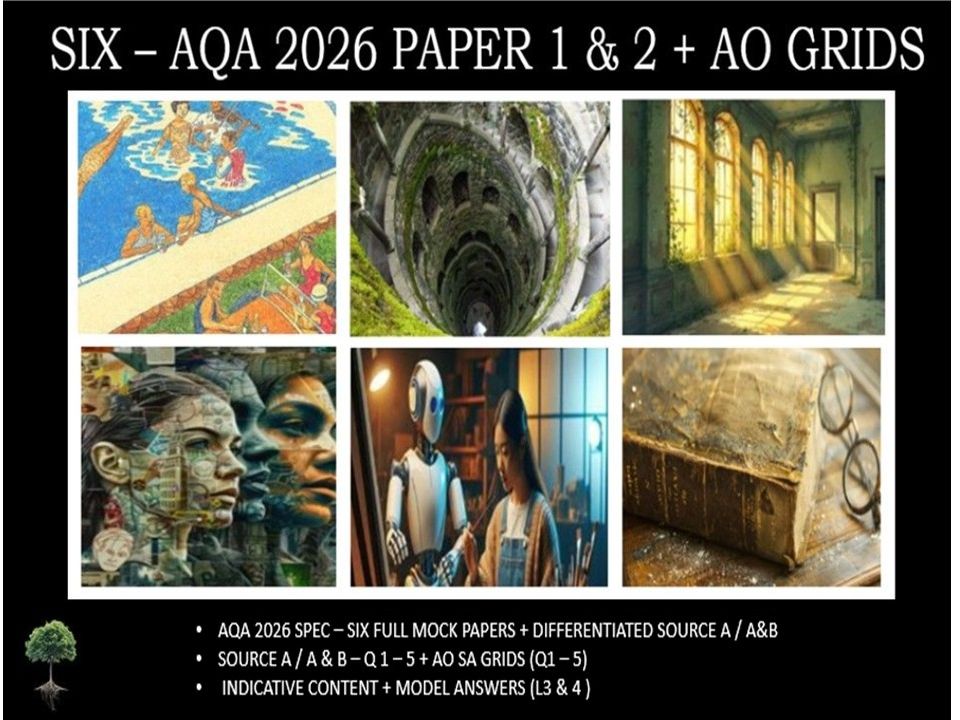 SIX - AQA PAPER 1 & 2 | 2026 FULL MOCKS | AO GRIDS