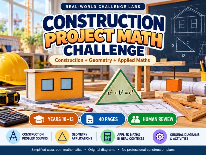 Construction Project Maths Challenge | KS4–KS5 | Years 10–13 | 40 Pages
