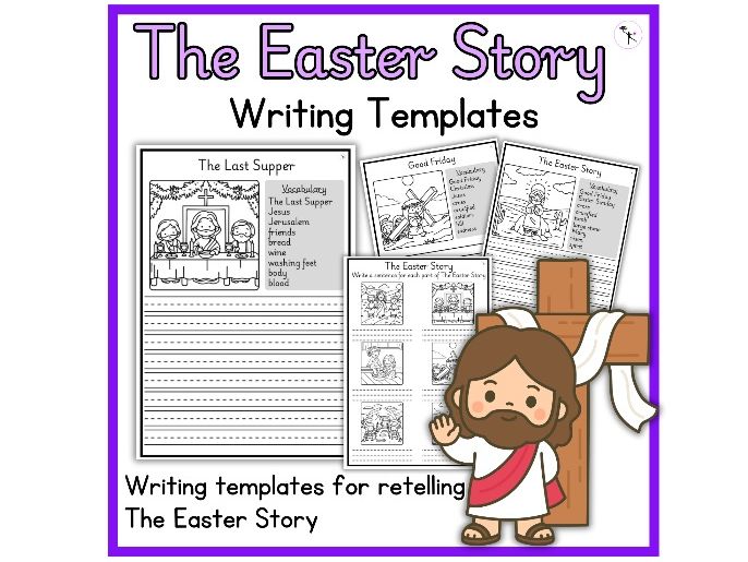 The Easter Story Writing Templates