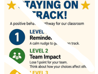 Positive Behaviour Pathway / Consequences Visual Chart